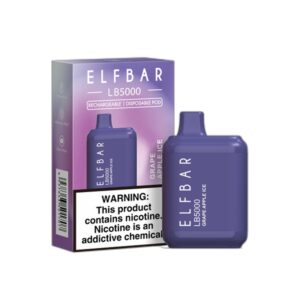ELF BAR LB5000 Disposable 5000 zaciągnięć Grape Apple Ice 14ml