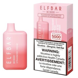 ELF BAR BC5000 Disposable 5000 zaciągnięć Strawberry Dream 13ml