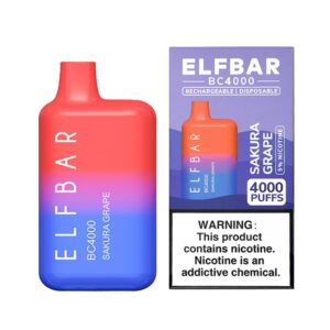 ELF BAR BC4000 Disposable 4000 zaciągnięć Sakura Grape 650 mAh