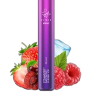 ELF BAR 600V2 Disposable 600 zaciągnięć Strawberry Raspberry Berry Ice 550 mAh